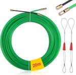 20M Fish Tape Wire Puller through Wall, Cable Running Puller Rods, Electrical Wi