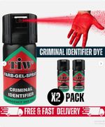 2 x Farb-Gel 40mL Personal Protection Spray Criminal ID Dye Marker UK Legal