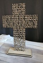 Christian Prayer Cross, 'May the peace of the Lord' Blessing Crucifix, Christ