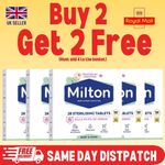 Milton Sterilising Tablets Kills 99.9% Germs 28 Baby Bottle Steriliser Travel UK