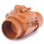 110-200mm Polypropylene Check Non-Return Anti-Flood Valve Backwater Prevented