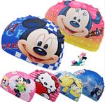 Cartoon Character Kids Children Fabric Swimming Hat SwimCap 2-8 years Boys Girls