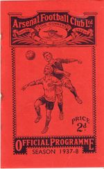 RARE PRE WAR ARSENAL v BOLTON WANDERERS FA Cup 1937/1938 Good Condition
