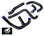 Suzuki RGV250 Matt Black BAIKU Silicone Hose Kit / Coolant Radiator -- A5-16