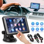 8G 5'' GPS Sat Nav Navigation Car Truck HD Touch Screen UK GB Maps Free NEW!
