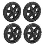 4Pcs 5 Inch Shopping Cart Wheels Replacement Rubber Foaming Trolley Wheel Repair