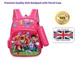 Paw Patrol Kids Backpack Girls Rucksack Toddlers School Bag with Pencil Case, UK