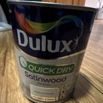 Dulux Quick Dry Satinwood Satin Paint Polished Pebble 750ml Wood Metal