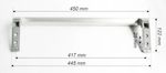 Genuine Hisense Kenwood Freezer Door Handle Silver 450 x 122 mm KTLD60X15