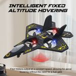 RC Fighter Jet Plane 2.4G Remote Control Foam Aircraft 6CH LED Lights Kids Toy