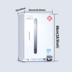 27L Dental Oral Ozone Sanitizer Box UV Sterilizer Cleaning Disinfection Cabinet