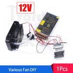 ALL 12V Thermoelectric Peltier Refrigeration Cooling System Kit Cooler Fan DIY