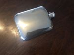 A RARE ANTIQUE DISPATCH SILVER PLATED , ART DECO HIP FLASK CIRCA-1930 .