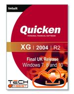Quicken XG 2004 UK R2 Software - Windows 7, 8, 10, and 11 with full instructions