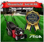 Mountfield S421R PD Self Propelled Rear Roller 139cc Petrol Lawn Mower 41cm Cut