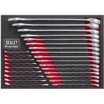 FEB SALE ** Sealey Premier 25pc Combination Wrench Spanner Set Foam Tray 6-32mm 