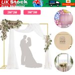 Gold Arch Frame Backdrop Stand Square Metal Arch Balloon for Wedding Ceremony UK