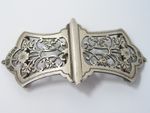 ART NOUVEAU SOLID STERLING SILVER NURSES LADIES BELT BUCKLE 1901