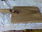 Wrenman Bob Hunter Hand Carved Solid Oak Cheese Board Vintage