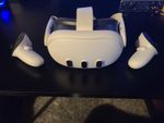 Meta Quest 3 VR Headset (With Controllers) - 128GB | (Great Condition)✅