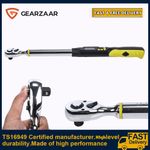 1/2" Dr Calibrated Digital Electronic Torque Wrench Tool 10 - 200 N.m w/Battery