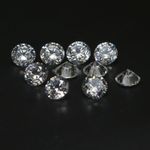Natural 4x4 mm Round D Color VVS1 Clarity Brilliant Cut White Diamond 10 Pcs Lot