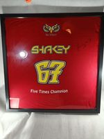 Shane Shakey Byrne Signed Framed t-shirt BSB Superbike 5x Champion Poster Photo