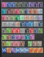 1971 QEII REGIONALS SCOTLAND EXCELLENT SELECTION OF 69 VFU DIFFERENT STAMPS (1)