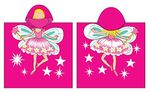 Fairy Hooded Beach Towel Kids Character Bath Costume Cotton Pool Cover Up Robe