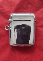 Solid Silver Vesta Case E. J.Trivett Chester 1906 40mm