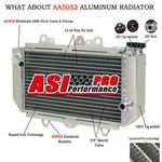 2 Row Aluminum Radiator For 04-08 2005 2006 2007 Yamaha YFZ450 YFZ 450 UK