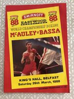 9 Vintage Belfast Boxing Programmes McGuigan McAuley Bassa Eastwood 1980s
