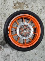 GENUINE KTM DUKE 125 2017 - 2022 ORANGE REAR WHEEL WITH TYRE MICHELIN 150/60r17