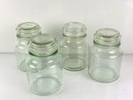 4x Bundle Yankee Candle Style Jars Empty + Lids Storage Or Decorative No Chips