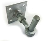 Adjustable Hook On Plate Gate Hanger 100mm 4" Square Pin 19mm Heavy Duty Galv