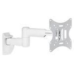 ProperAV Dual Pivot Swing Arm TV Wall Bracket 23" 24" 23"- 46" White, White 