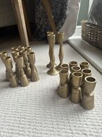 Nkuku Brass Jahi Candlesticks Set Of 21