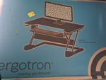 Ergotron WorkFit-T Sit-Stand Desktop Riser Standing Desk Converter Black opened