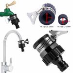 Universal Tap Connector To Garden Hose Pipe Mixer Kitchen Bath Tap Adapter UK.