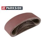 Parkside Belt Sander Paper Set 75x533mm 40-400 Grits Sanding Sandpaper, 10 Belt