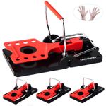 Rat Traps That Kill Instantly for Indoors and Outdoors, 4 x Rat Snap Traps