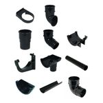MiniFlo Gutter Downpipe & Fittings – Black or White