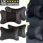 2x Premium Car Seat Head Neck Rest Support Cushion Pad Headrest Bone Pillow UK