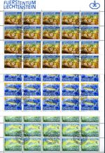 Liechtenstein 922-924 stamped as mini sheets, first day special postmark #ig994
