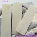 4PCS Bovine Bone Knife Handle Scales Slabs DIY Making Material 90X30X5MM