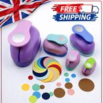 Circle Round Hole Punch DIY Kids Handmade Paper Scrapbooking Cutter 8/16/25mm UK
