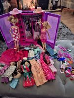 Barbie Wardrobe With 2 Dolls Lots Of Clothes And Accessories
