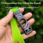 Titanium Alloy Slingshot Hand Carved Hunting Catapult Outdoor Tool