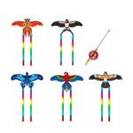 Dynamic Kites for Kids Adult Fishing Rod Dynamic Wing Swallow Kites Long Tail