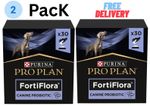 x2 Purina Pro Plan FortiFlora Dog Probiotic Supplement 30 x 1g Sachets